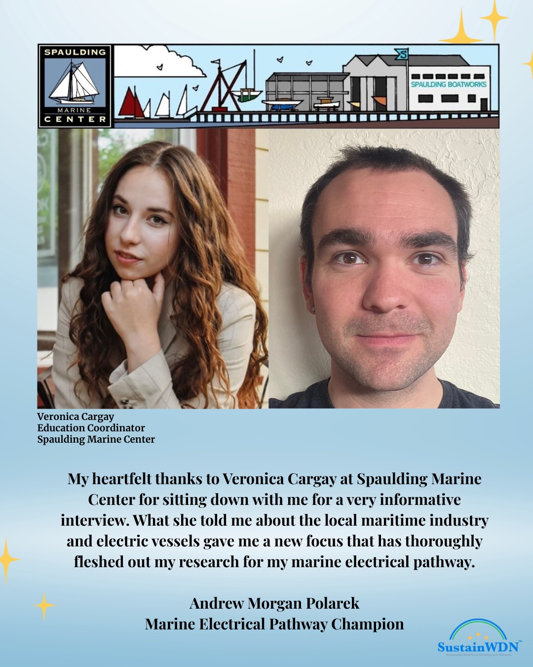 Andrew Morgan Polarek, Marine Electrical Pathway Champion