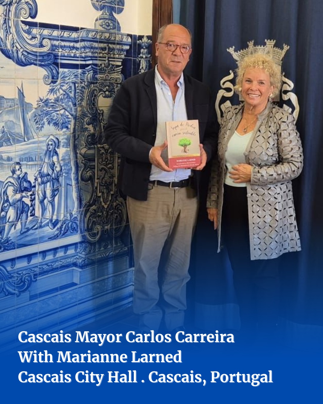 World Ocean Economic Summit: Cascais Mayor Carreira with Marianne Larned
